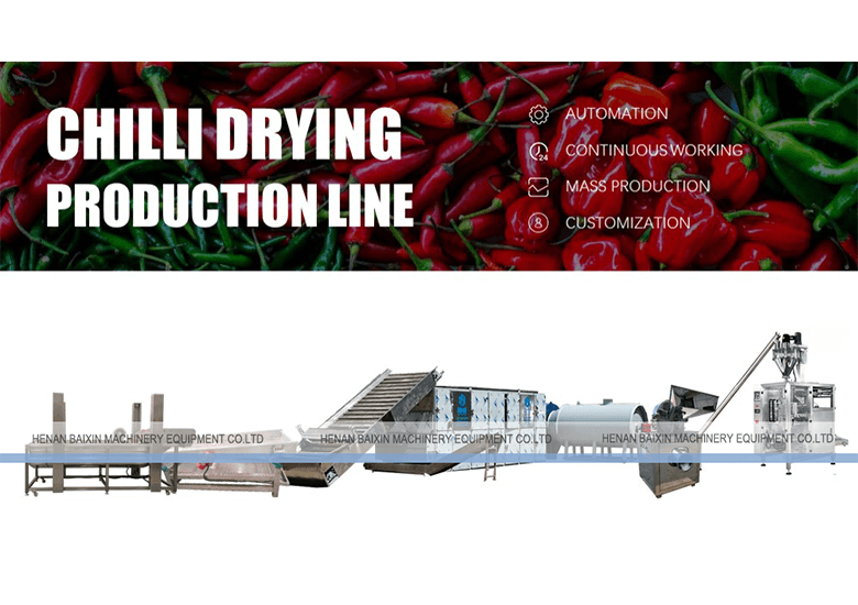 chilli drying production line